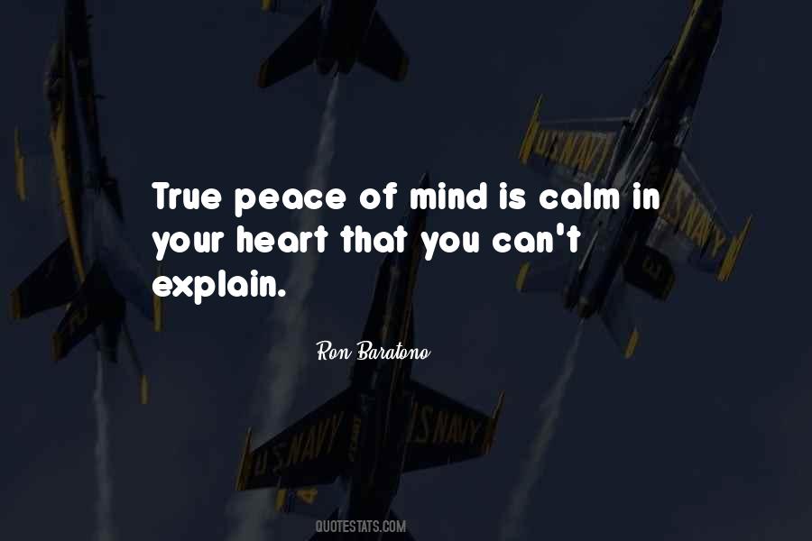 Peace In Mind Quotes #1735058