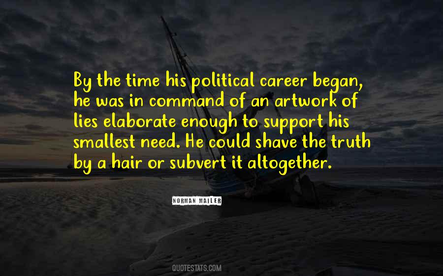 Political Career Quotes #1110264