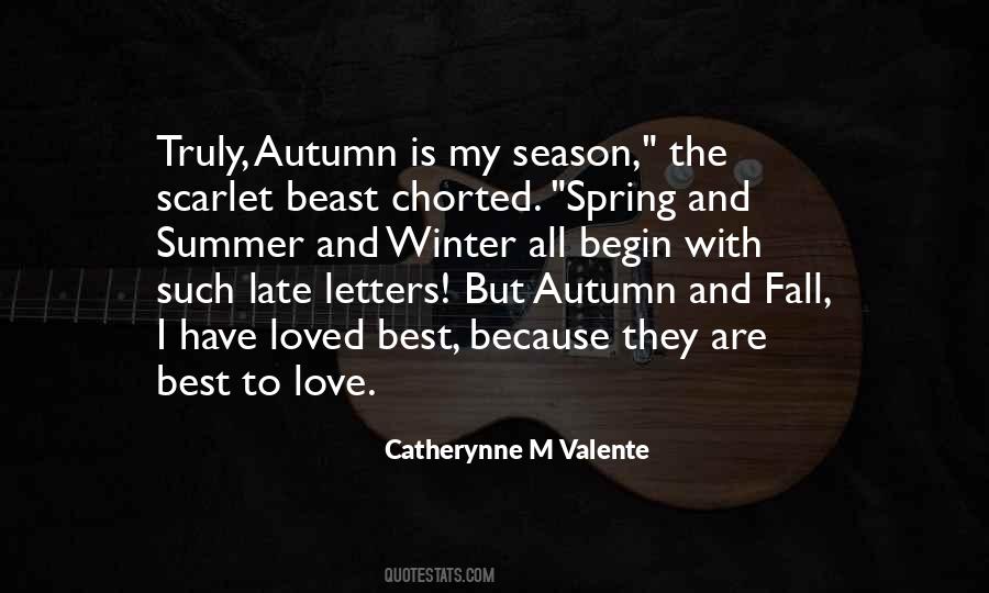 Quotes About The Fall Season #1401142