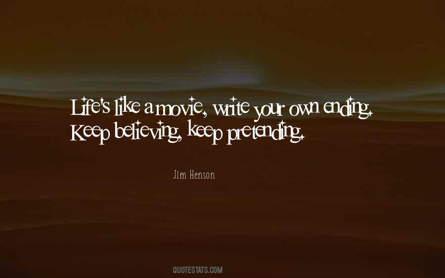 Pretending Life Quotes #1159243