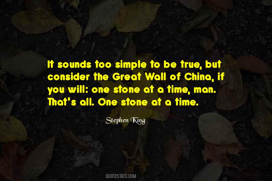 One Stone At A Time Quotes #893840