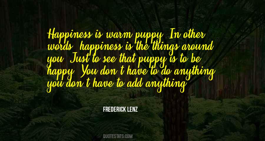 Warm Puppy Quotes #1530876