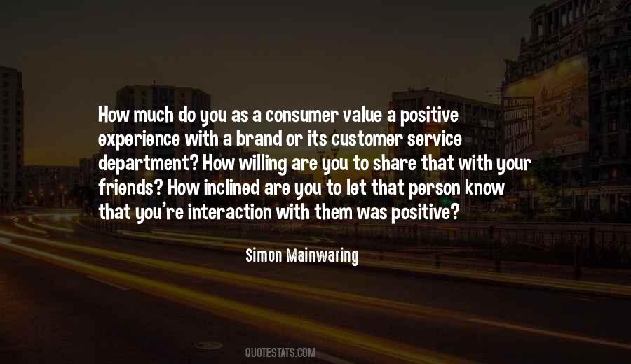 Consumer Service Quotes #1826303