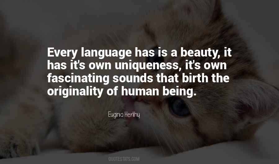 Beauty Language Quotes #589026