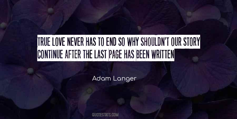 End Love Story Quotes #1359733