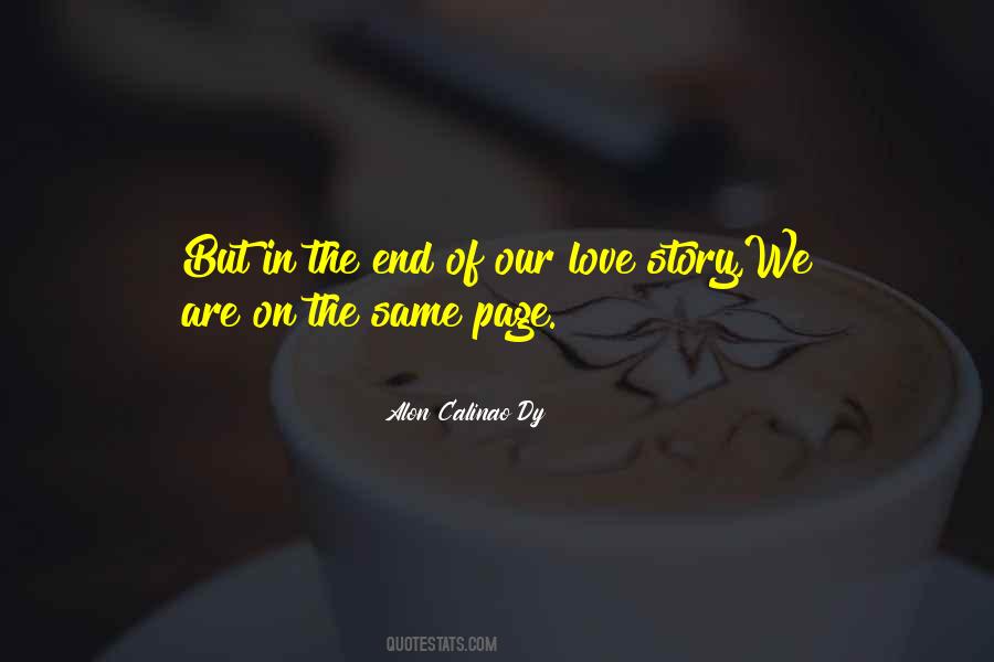 End Love Story Quotes #1809650