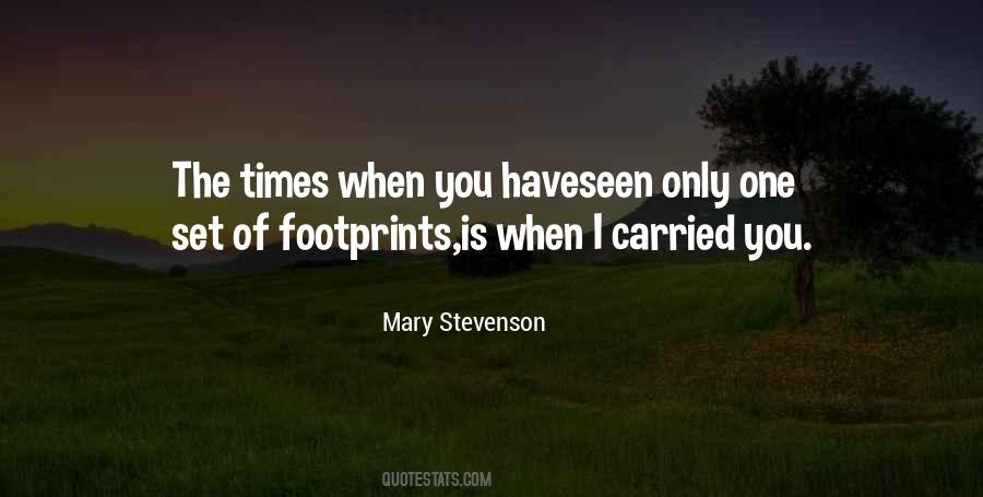Footprints Inspirational Quotes #1406721