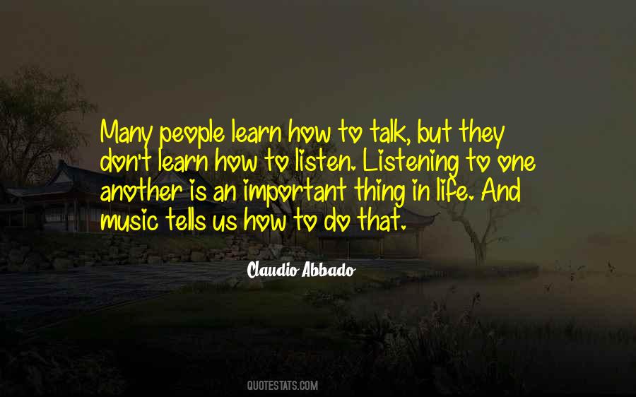 Learn How To Listen Quotes #154032