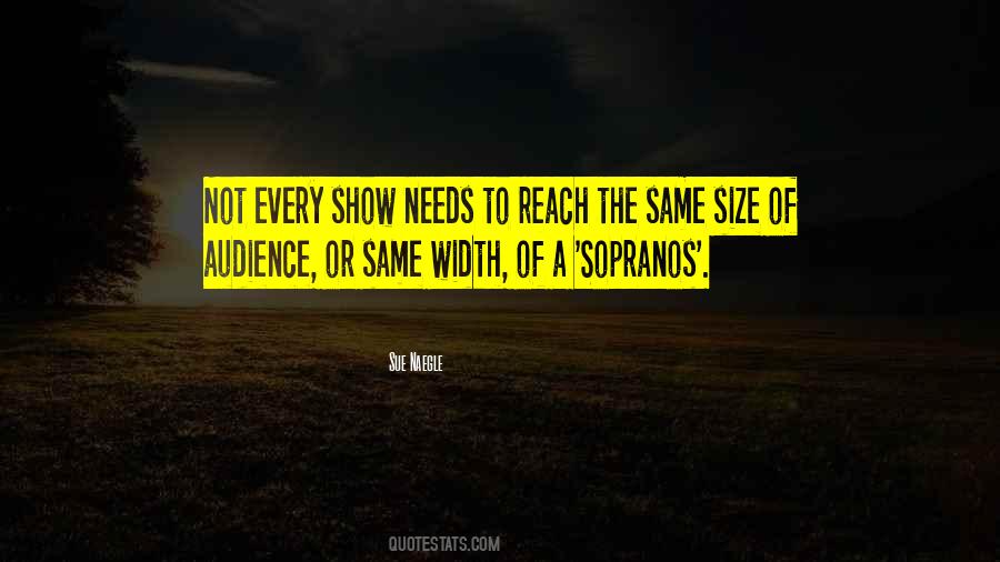 The Size Of Your Audience Quotes #153319