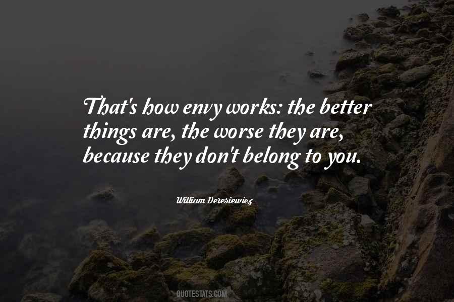 Nothing To Envy Quotes #61671