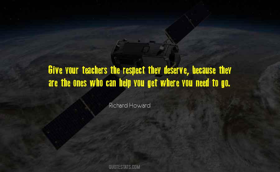Quotes About Respect To Teachers #1389363