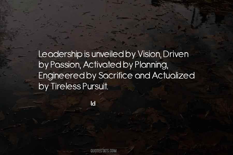 Leadership Sacrifice Quotes #1522490