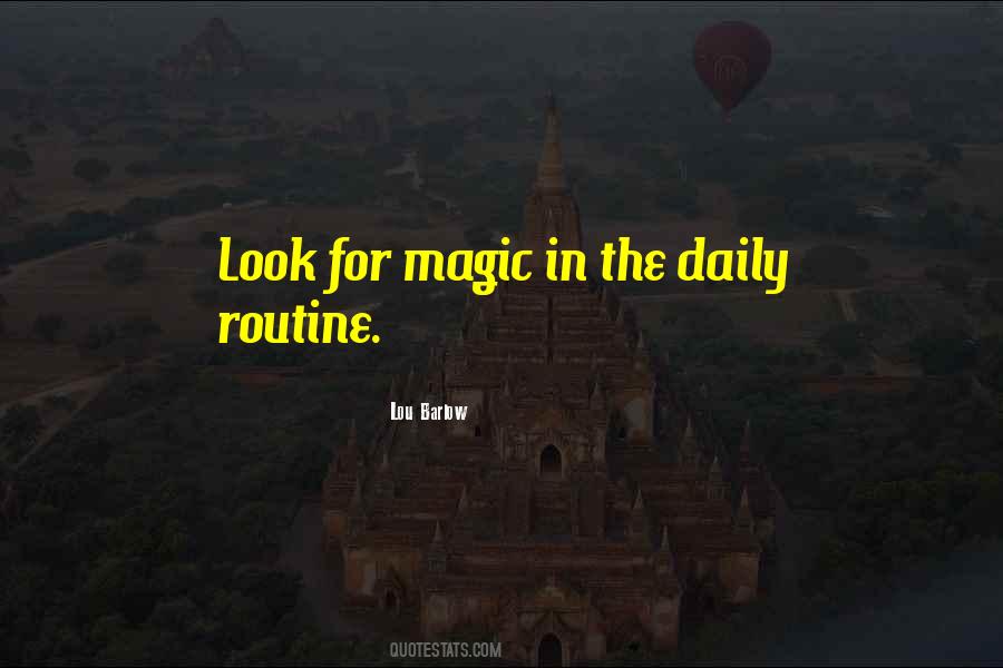 Daily Routine For Quotes #335129