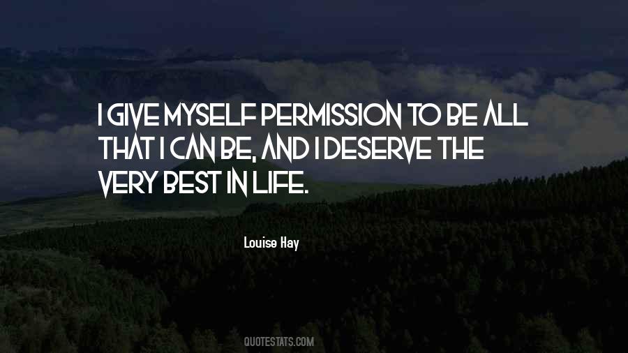 I Give Myself Permission Quotes #1113415