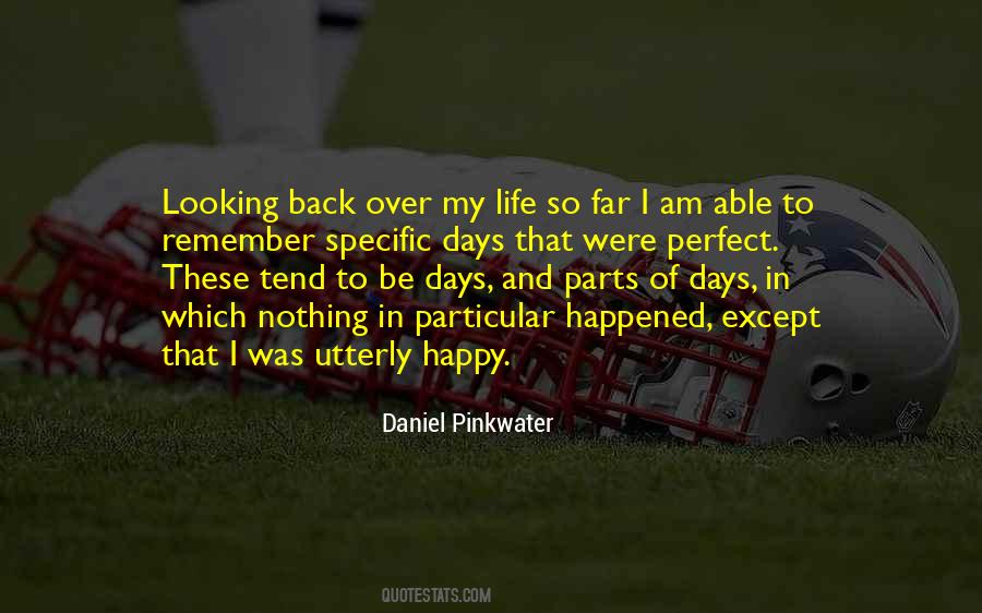 Looking Back Over My Life Quotes #1062789