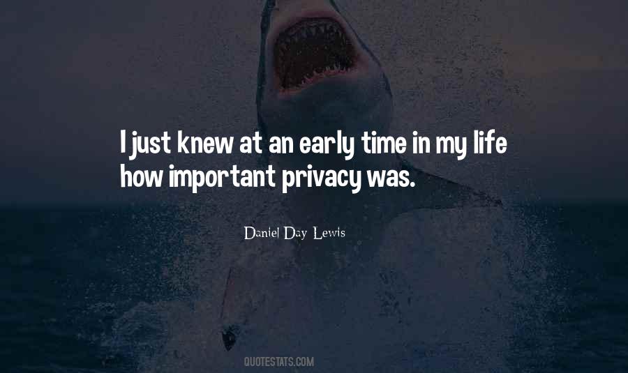 Life Privacy Quotes #1712264