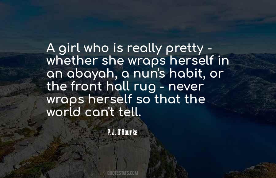 Quotes About Girl Herself #38930