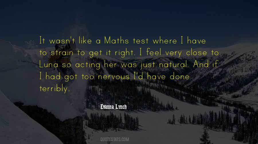 Maths Test Quotes #1535469
