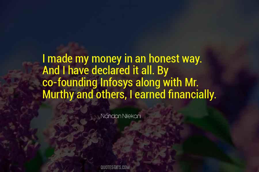 Honest Money Quotes #1666767