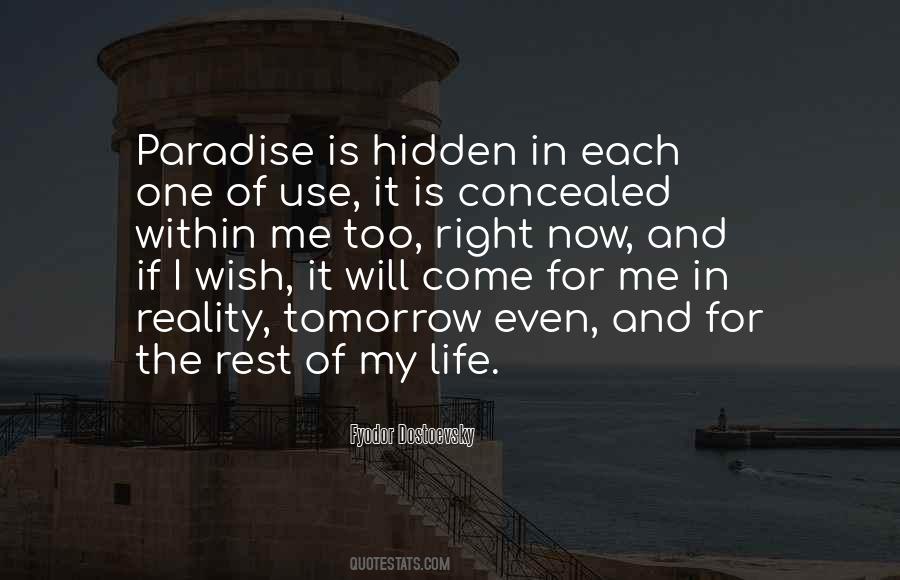 Paradise Is Quotes #112813