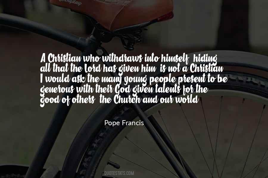 Generous Christian Quotes #908568