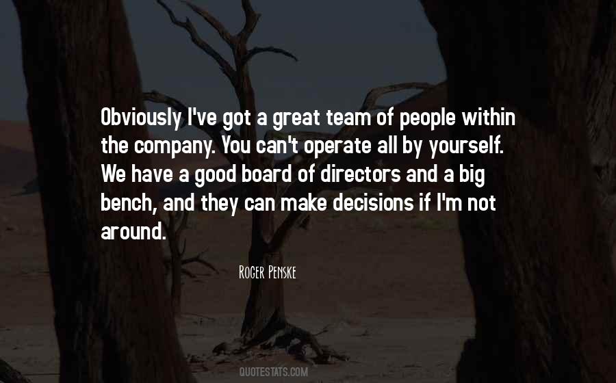 Make Good Decisions Quotes #40497