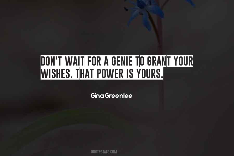 Genie Wish Quotes #439570