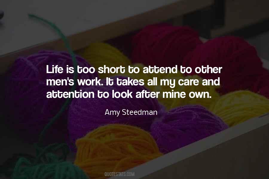 Short Care Quotes #1358310