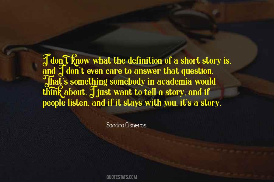 Short Care Quotes #1625579