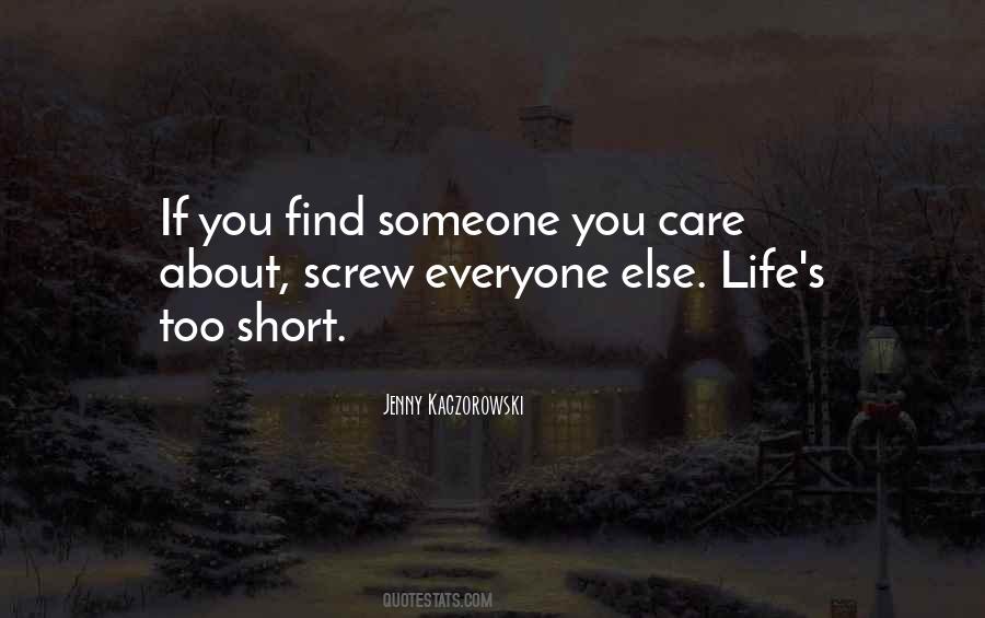 Short Care Quotes #711318