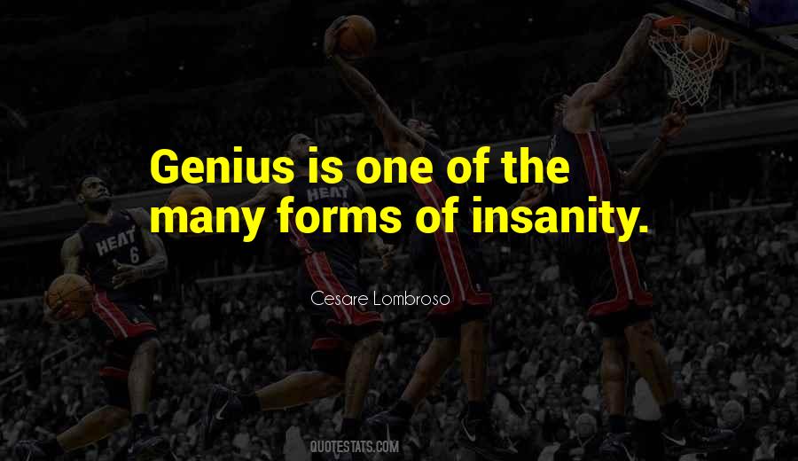Genius Insanity Quotes #267254