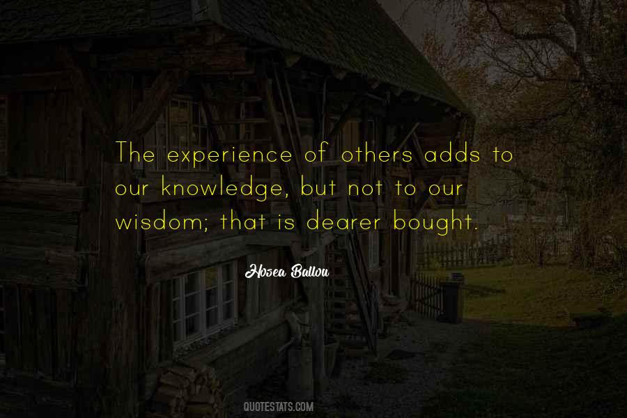 Quotes About Experience Of Others #1412001