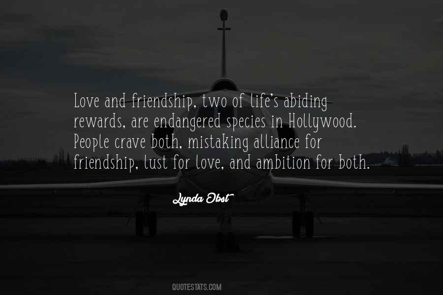 Friendship Of Love Quotes #138940