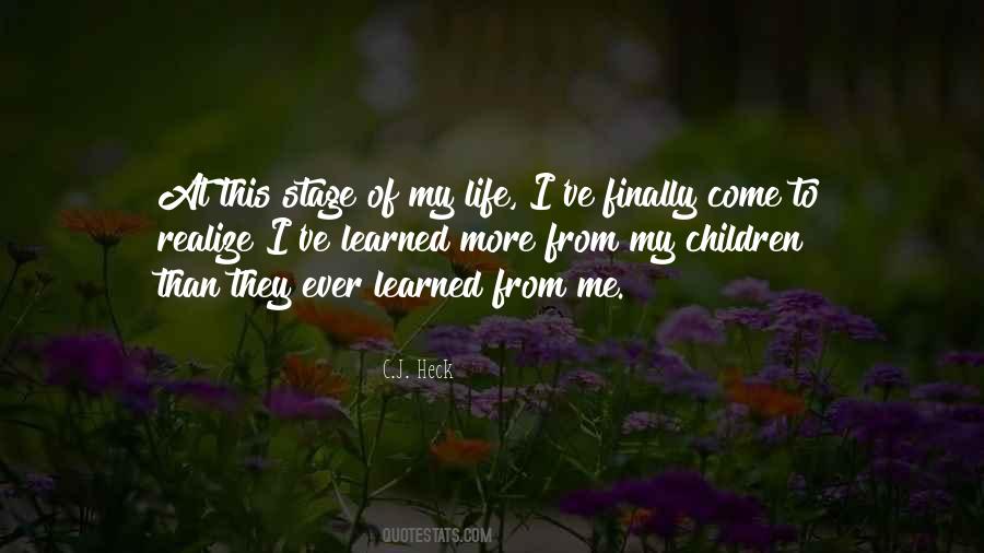 At This Stage Of My Life Quotes #920802