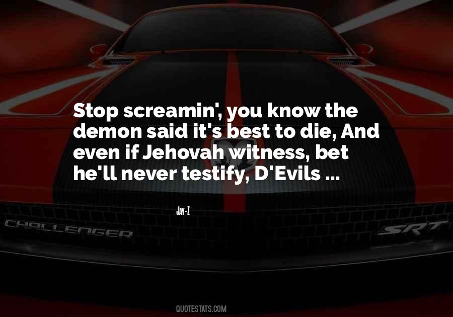 Evil Demon Quotes #1472004