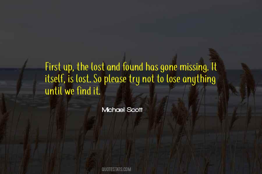 Gone Missing Quotes #1101205