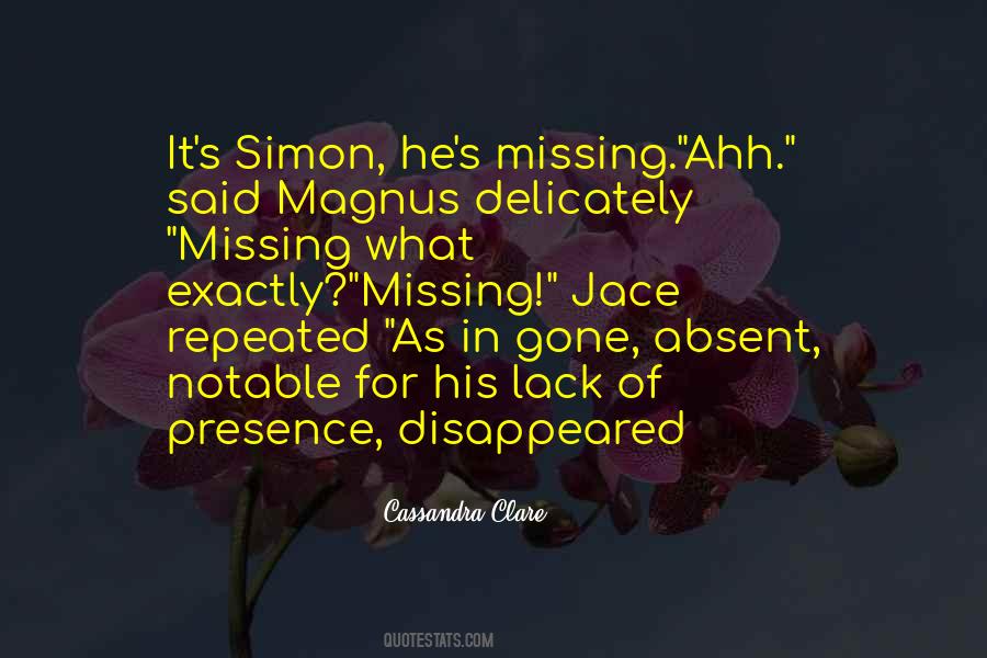 Gone Missing Quotes #178575