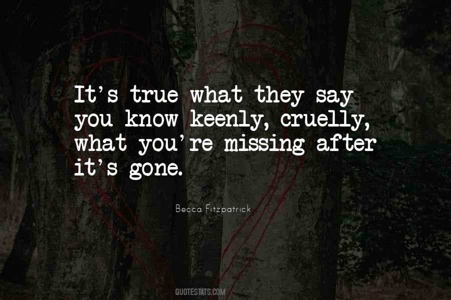 Gone Missing Quotes #252296