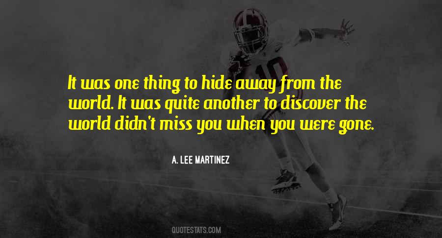 Gone Missing Quotes #530161