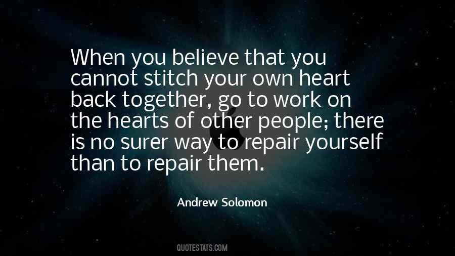 When You Work On Yourself Quotes #1746805