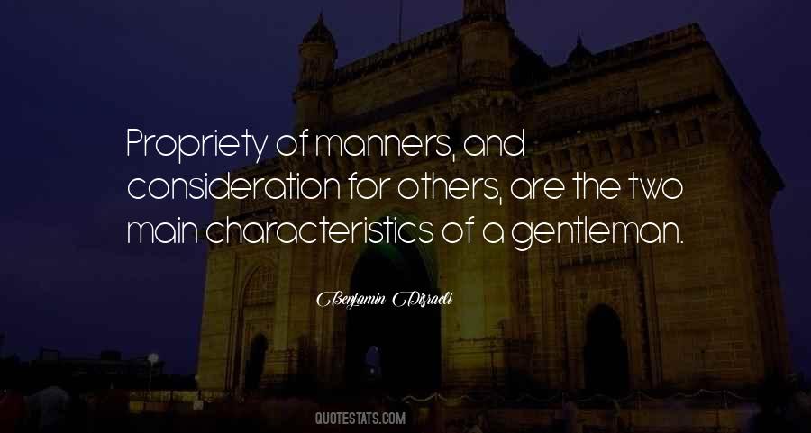 Gentleman Manners Quotes #1782291