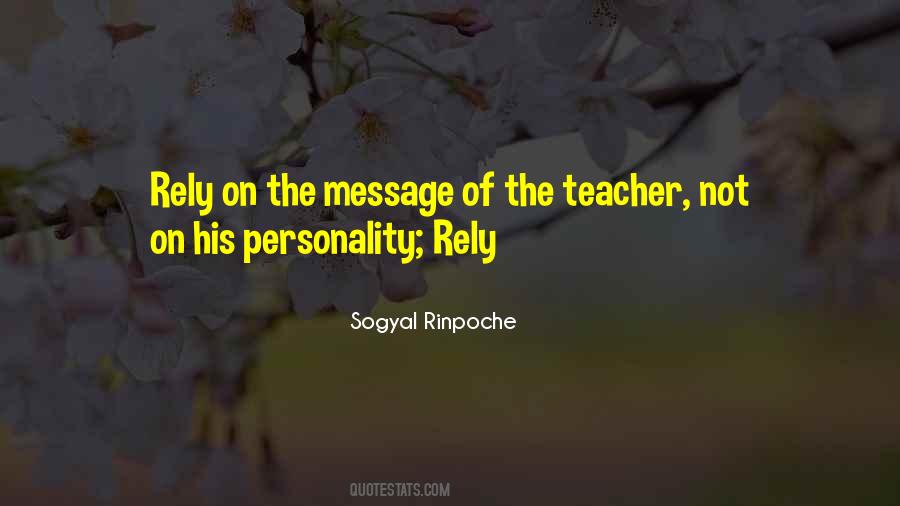 Teacher Personality Quotes #859124