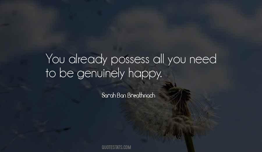 Genuinely Happy Quotes #1015713