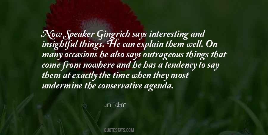 Quotes About Gingrich #1381598