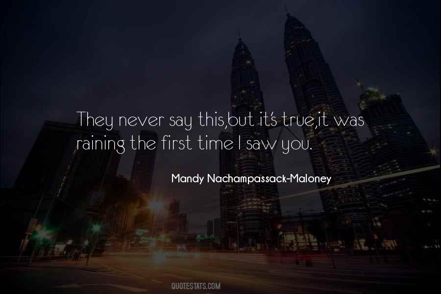 First Rain Quotes #611317