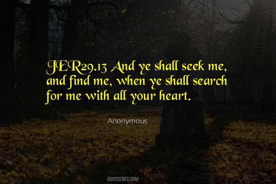 Search My Heart Quotes #537892