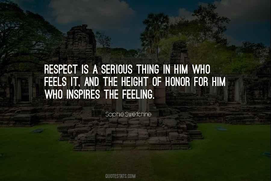 Honor Respect Quotes #198988