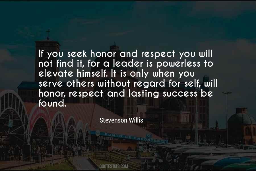 Honor Respect Quotes #527130