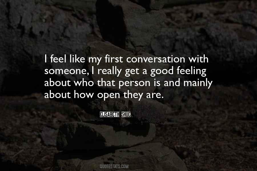 Open Conversation Quotes #1176440