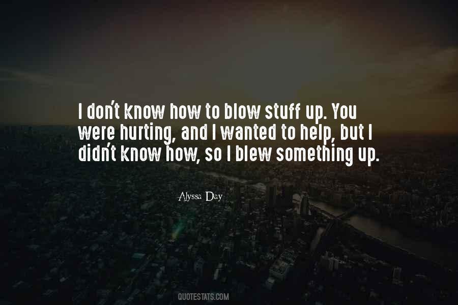 Your Hurting Me Quotes #66111